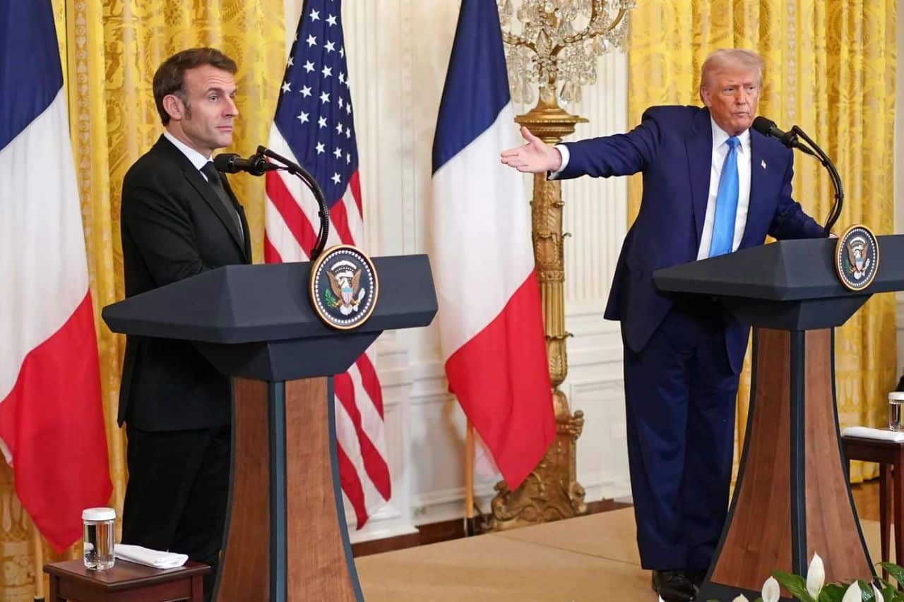 macron et trump à washington