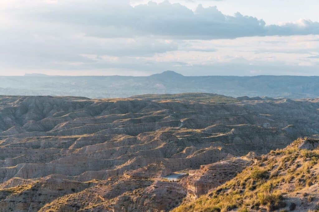 le désert espagnol de gorafe, situé en andalousie
