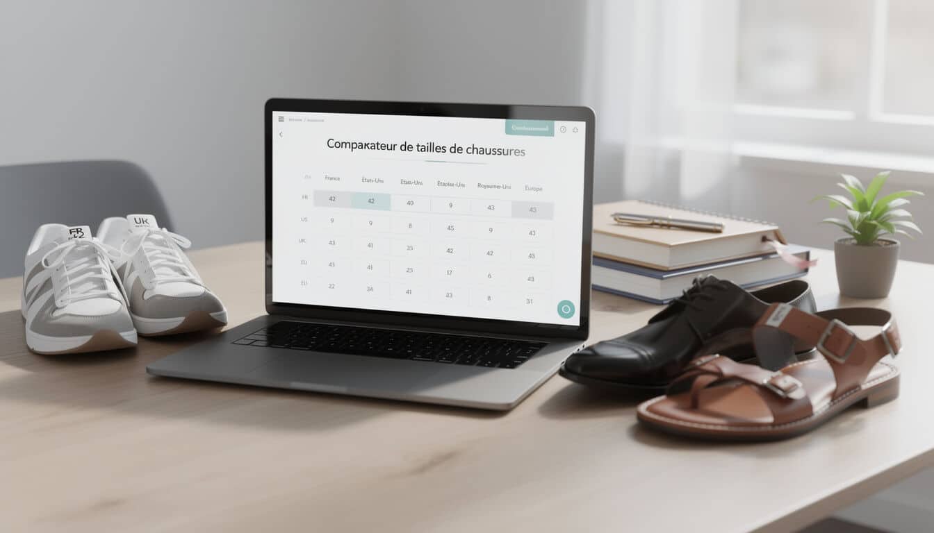Découvrez le guide complet de Yaquoila.com pour convertir facilement les pointures de chaussures entre les différentes normes internationales.