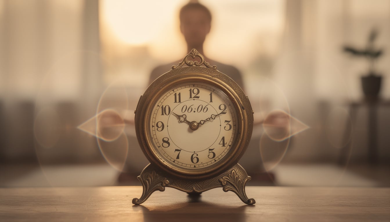 découvrez la signification de l'heure miroir 06h06 et le message spirituel qu'elle vous transmet pour guider votre journée.