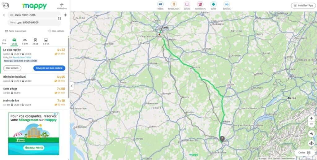 mappy l’alternative française performante pour voyages et trajets auto