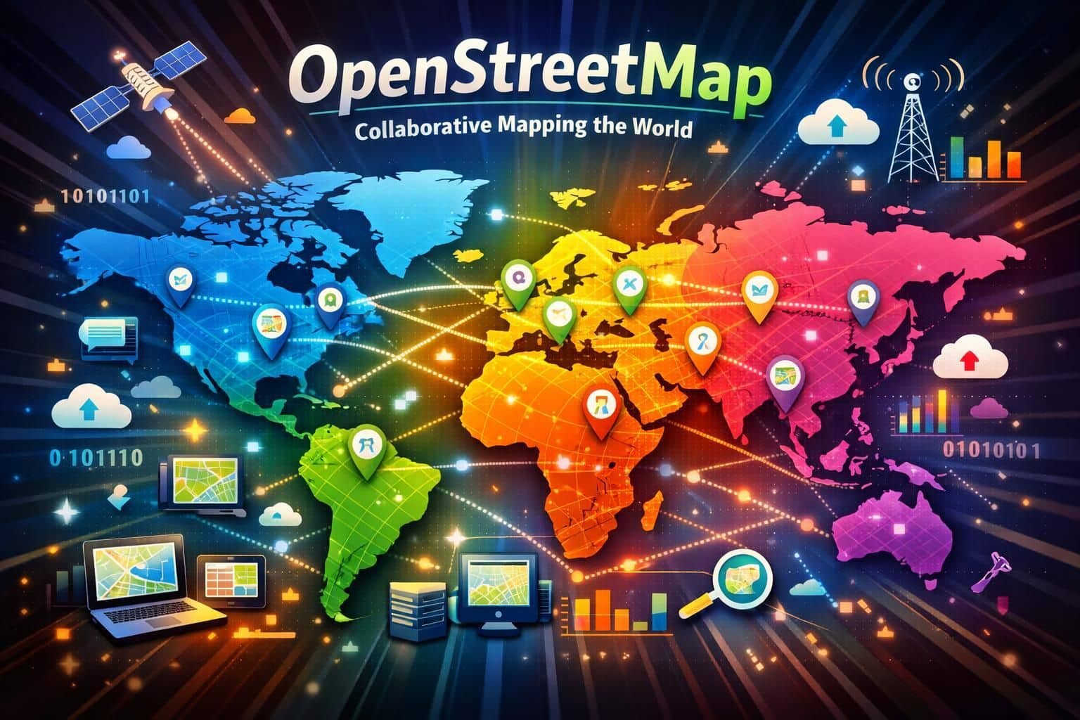 Découvrez OpenStreetMap, la plateforme de cartographie libre et collaborative où chacun peut contribuer à créer des cartes précises et accessibles à tous.
