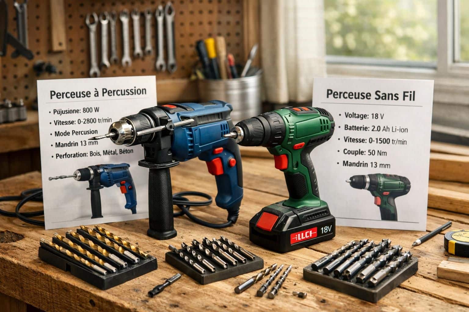 découvrez comment choisir la perceuse idéale en fonction de vos besoins : perceuse filaire ou sans fil, puissance adaptée et usage spécifique pour des travaux efficaces.
