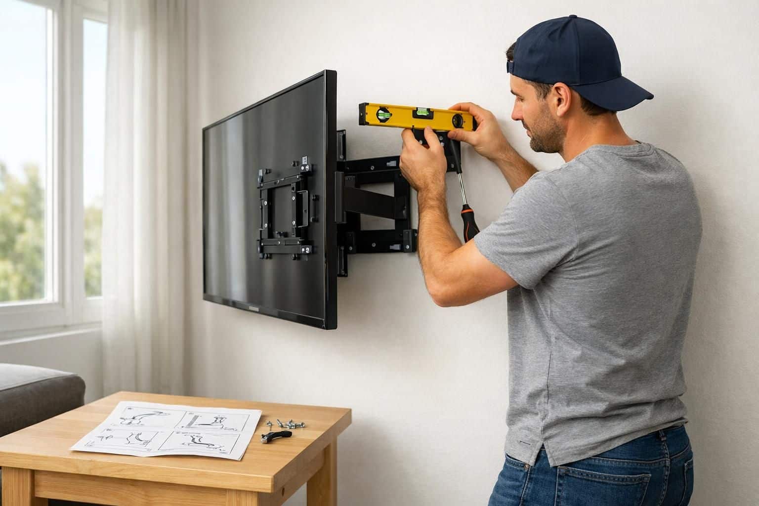 découvrez comment installer une télévision au mur facilement grâce à notre guide étape par étape, pour un résultat sécurisé et esthétique.