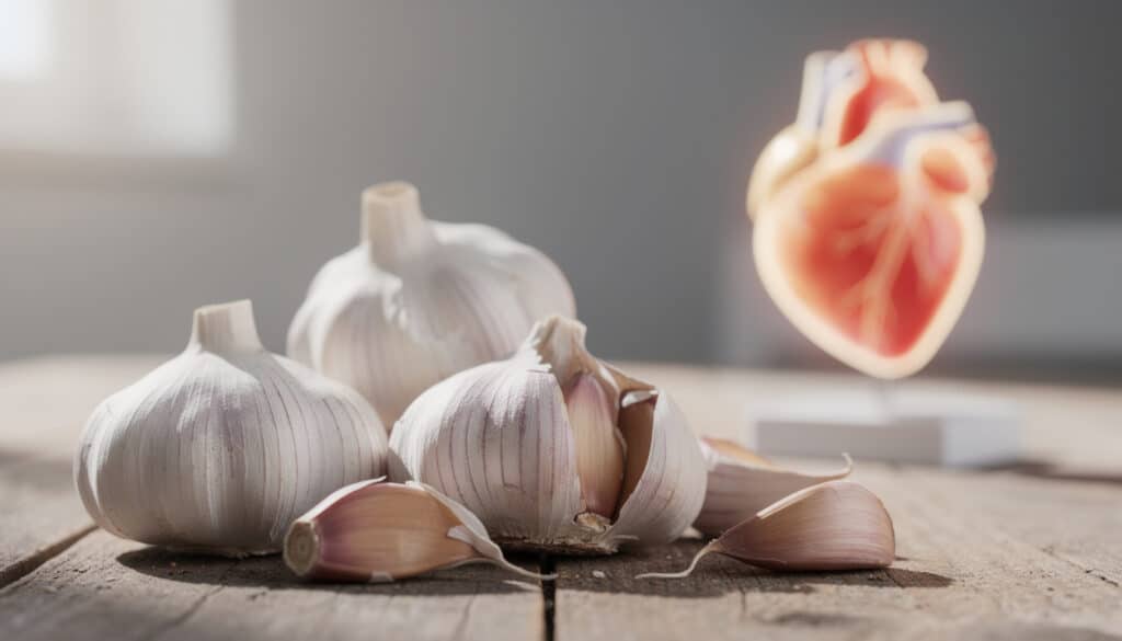 découvrez comment l'ail peut améliorer la santé cardiovasculaire grâce à ses propriétés bénéfiques, notamment la réduction de la pression artérielle et le renforcement du cœur.