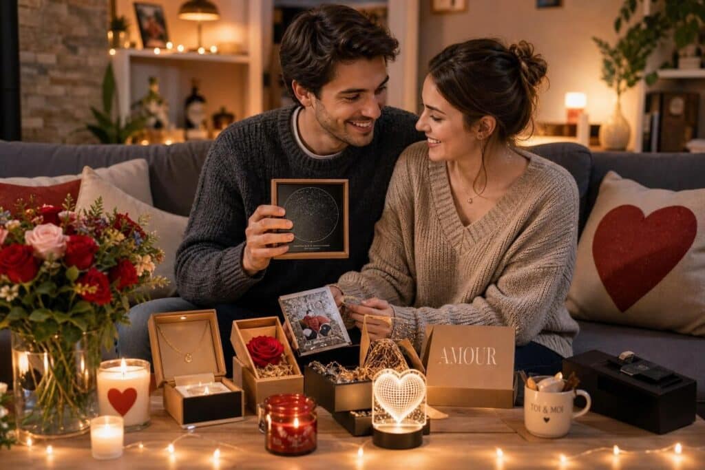 Découvrez 30 idées cadeaux originales et romantiques pour surprendre un jeune couple et renforcer leur complicité avec des présents uniques.