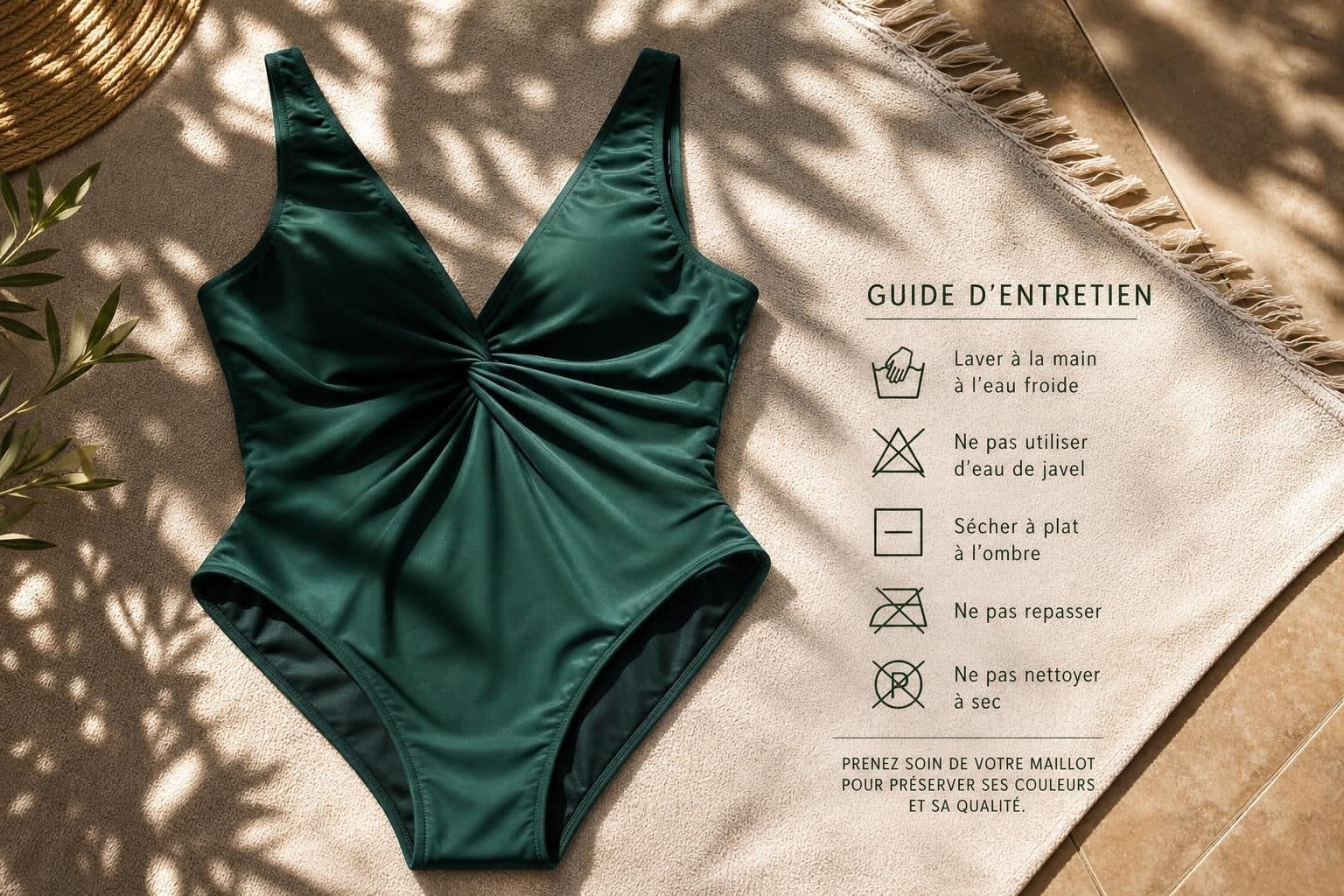 découvrez nos conseils pratiques pour laver un maillot de bain sans l'abîmer, afin de préserver ses couleurs et son élasticité plus longtemps.