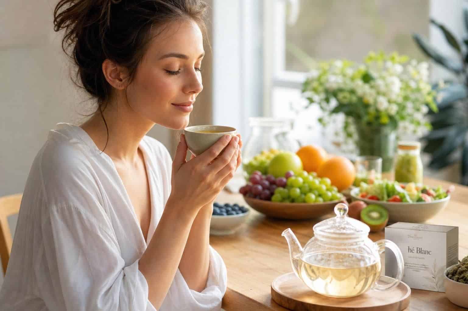 découvrez les bienfaits du thé blanc riche en antioxydants naturels pour protéger votre santé, renforcer votre système immunitaire et ralentir le vieillissement cellulaire.