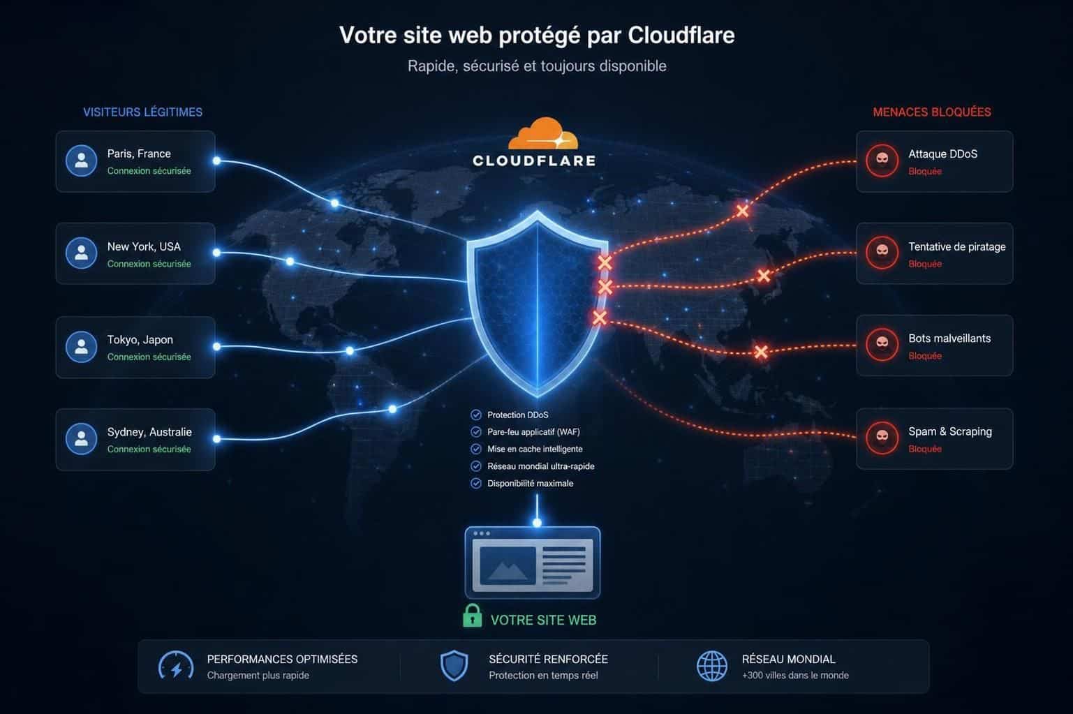 découvrez à quoi sert cloudflare, comment ce service protège votre site web contre les menaces en ligne et améliore ses performances.