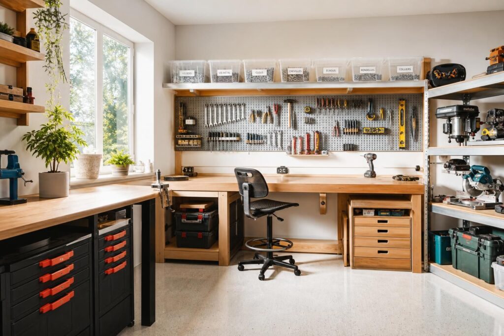 découvrez des astuces pratiques pour organiser efficacement votre espace de bricolage à la maison et optimiser votre créativité et productivité.