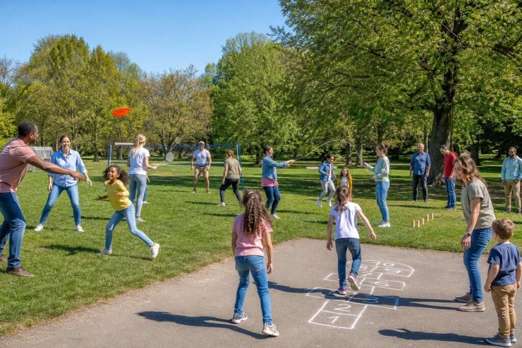 découvrez notre sélection des meilleurs jeux de plein air pour enfants et adultes, parfaits pour s'amuser en famille et profiter du grand air.