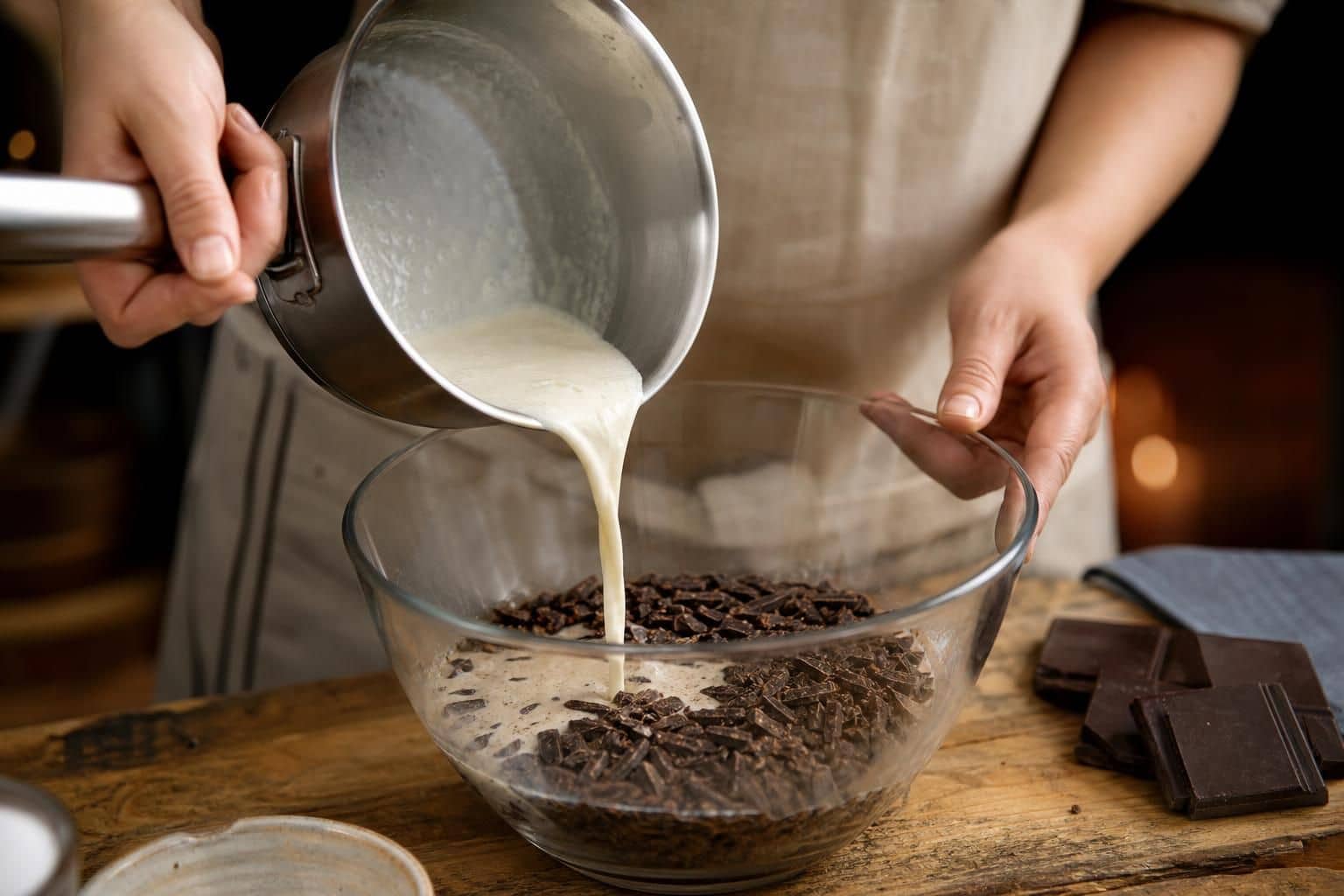 découvrez notre recette facile de ganache au chocolat, idéale pour garnir vos desserts et apporter une touche gourmande à vos pâtisseries.
